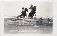 Leonard & Mayme Stroud Riding Black Diamond & Squirell [sic]