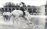 Bonnie McCarroll Champion Lady Rider on White Angle, Belle Fourche