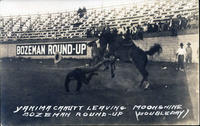 Yakima Canutt Leaving "Moonshine" Bozeman Round-up