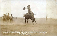 Louise Thompson on Red Sandy Cheyenne, Wyo.