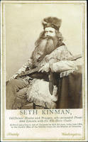 Seth Kinman, California Hunter and Trapper, who presented President Lincoln with the Elk-Horn  Chair