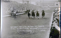 Start of Girls Relay Race Tex Austins Rodeo Chicago 1926
