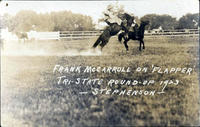 Frank McCarroll on "Flapper" Tri-State Round-Up 1923