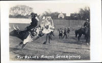 Tad Barnes Riding Steer
