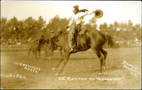 C.E. Runyan on "Goodnight" Round-Up Pendleton OR. No. 35.A.