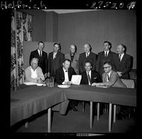 Signing 1966 NFR contract with Okla. City
