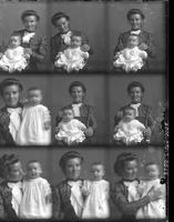 [Carte de Visite multiple portraits of Family. Mother, & Infant]