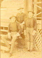 [Three Fort Riley, Kansas cavalry soldiers in uniform]