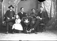 Wantland family. L to R: Leroy, Fred, Edith, Henry, & fay