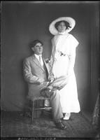 [Single portrait of a young Man and a young Woman]