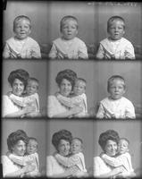 [Carte de Visite multiple portraits of Family. Mother, & Infant Son]