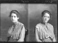 Double portrait of a young Female, Edith Tullis, sitting