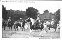 Vivian White, Champion Cowgirl, Sitting Pretty in Grand Entry