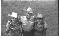 [Madonna, Junior, & Mary Eskew pose for the  November 1969 Western Outfitter article]