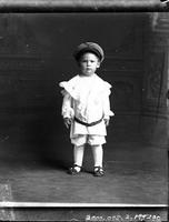 [Carte de Visite single portrait of an young Boy standing]