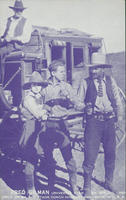 Fred Gilman held up by the stagecoach highwayman