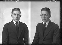 Double portrait of a young Male, C.F. Barrett , sitting