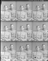 [Carte de Visite multiple portraits of young Male Oklahoma A&M Cadets]