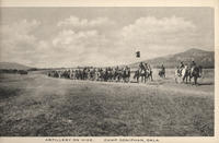 Artillery on hike, Camp Donipah, Okla.