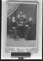 Photograph of a photograph of Wantland's Father, Mother, & Sister