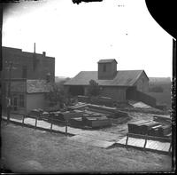 Lumber Yard Brooklyn, IA, T.J. Holmes & son taken June 1898