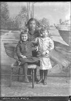 [Single portrait of three young Girls]