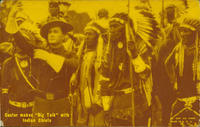 Custer makes "Big Talk" with Indian Chiefs
