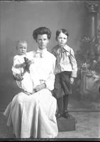 [Single portrait of a person and children]