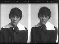 Double portrait of a young Female, Norma Thompson, sitting