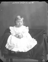 [Carte de Visite single portrait of an Infant sitting]