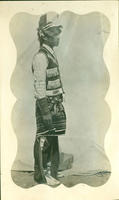 [Young Ute man with beaded vest, pants, and mocassins]