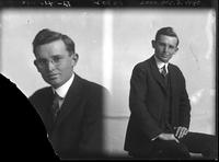 [Double portrait of a young Man, J.W. Smith sitting]
