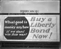 Advertisements for War Bonds (WW1). South Main, Glenco