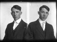 Double portrait of a young Man, R.F. Litton, sitting