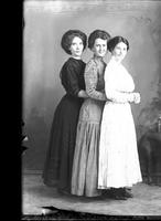 [Single portrait of three young Females]