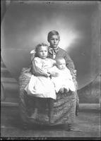 [Single portrait of a young Boy, a young Girl, and an Infant]