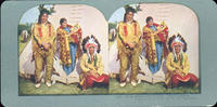 Gray Eagle and Family.  Sioux Lodge.