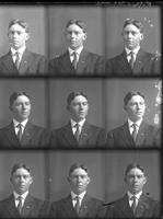 [Carte de Visite multiple portraits of young Male adult]