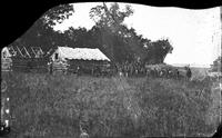 Early Cowboy camp before opening of territory