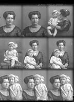 [Carte de Visite multiple portraits of Families. Mother & Daughter]