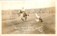 Bobby Burke roping, [Pendleton] Round Up 1922