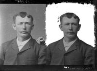 Double portrait of a young Man, Luther Suthergreen, sitting