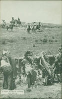 A Fight between Cowboys and Indians