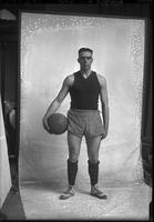 Single portrait of a young Man, Voyles, in BasketBall Uniform