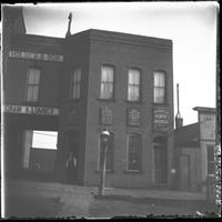 Office of T. J. Holmes & Son, Brooklyn, IA, taken June 1898