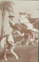 [Unidentified actor on a horse]