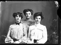 [Single portrait of three young Females]