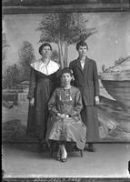 [Single portrait of three young Females]