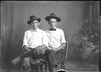 [Single portrait of two young Men]