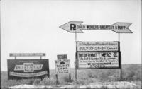 [Doby Springs Rodeo Sign Produced by George Crouch and Monte Reger]